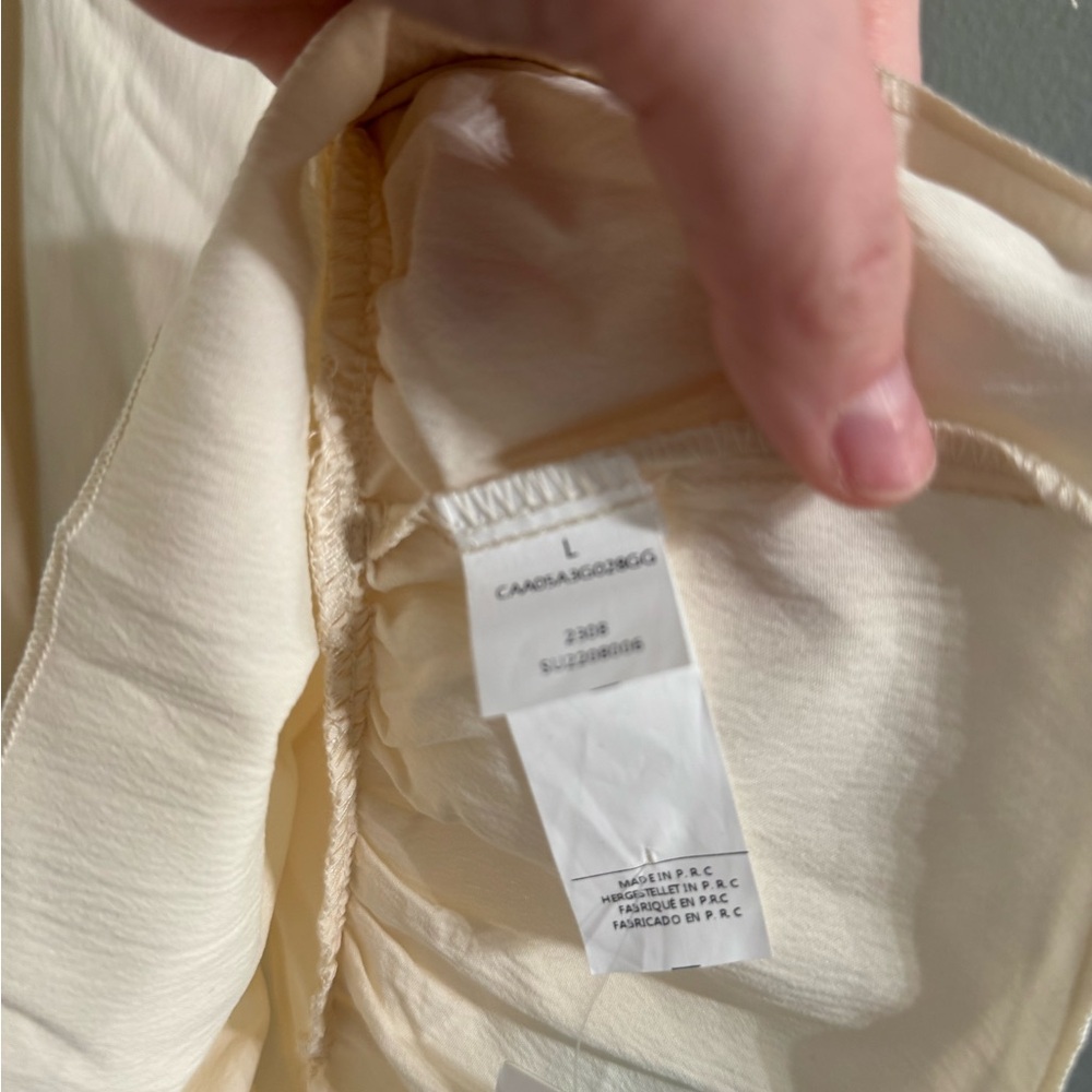Cupshe Cream V-Neck Ruffle Dress - Picture 6 of 6